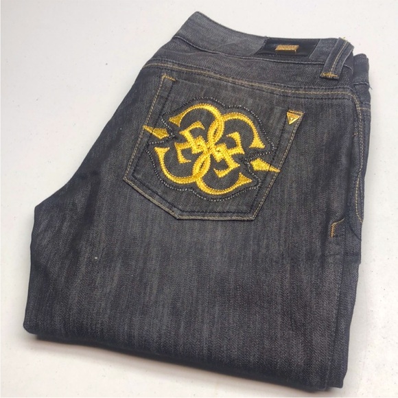 GUESS PREMIUM DAREDEVIL BOOTCUT GRAY JEANS IN SIZE 26 - Picture 1 of 10